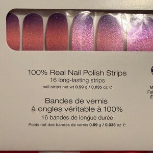 Pink and Purple Glitter Nail Polish Strips